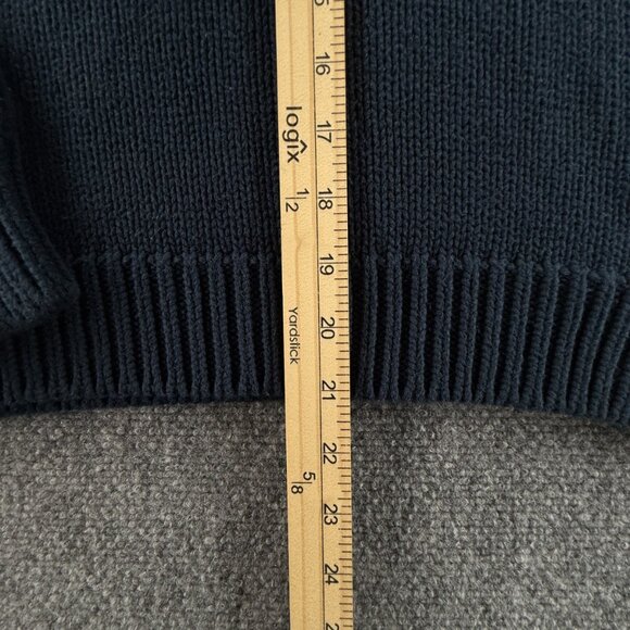 Polo Jeans Ralph Lauren Flag Sweater Knit Large Blue Embroidered Turtleneck - Picture 6 of 16